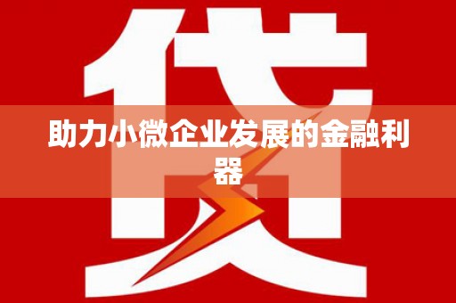 铁力助力小微企业发展的金融利器