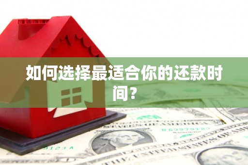 铁力如何选择最适合你的还款时间？