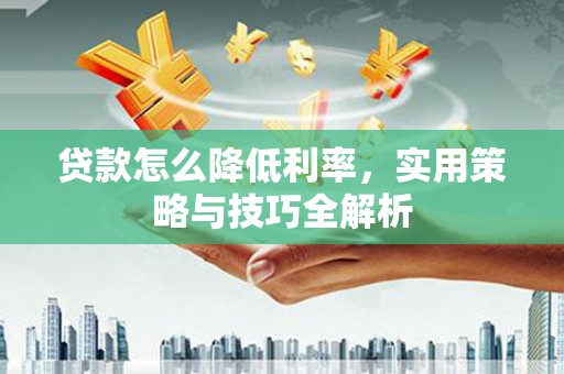 铁力贷款怎么降低利率，实用策略与技巧全解析