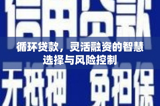 铁力循环贷款，灵活融资的智慧选择与风险控制