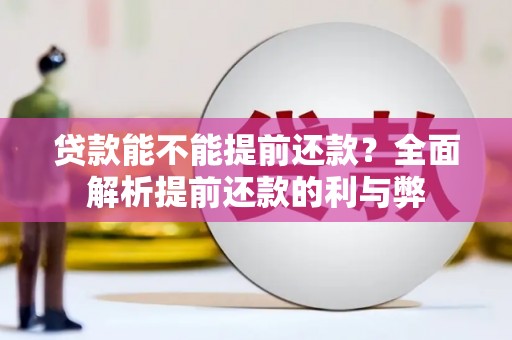 铁力贷款能不能提前还款？全面解析提前还款的利与弊