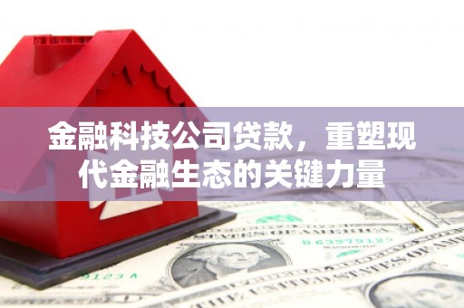 铁力金融科技公司贷款，重塑现代金融生态的关键力量