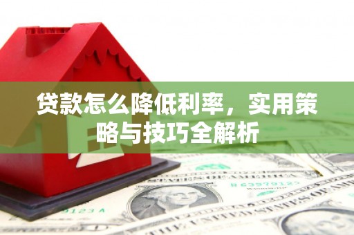 铁力贷款怎么降低利率，实用策略与技巧全解析