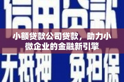 铁力小额贷款公司贷款，助力小微企业的金融新引擎