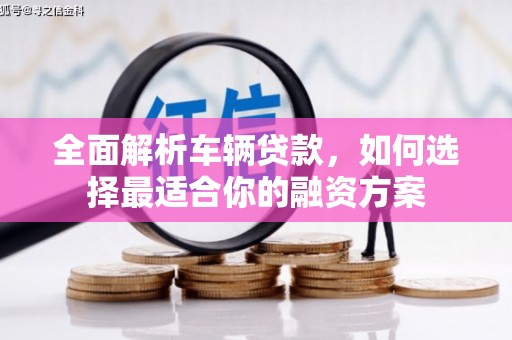 铁力全面解析车辆贷款，如何选择最适合你的融资方案