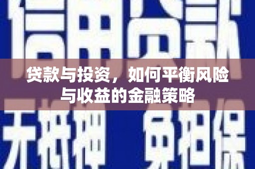铁力贷款与投资，如何平衡风险与收益的金融策略