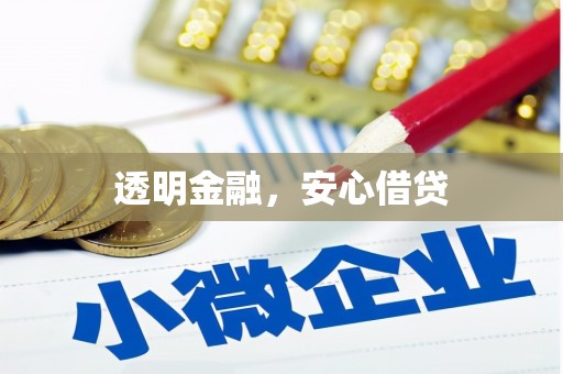 铁力透明金融，安心借贷